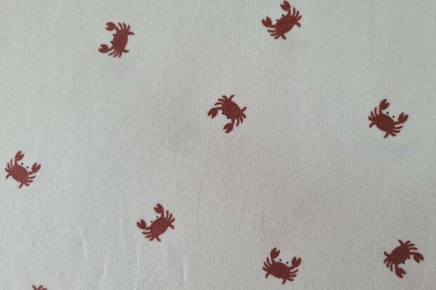 Cotton Jersey Crabs Off White