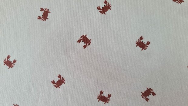 Cotton Jersey Crabs Off White