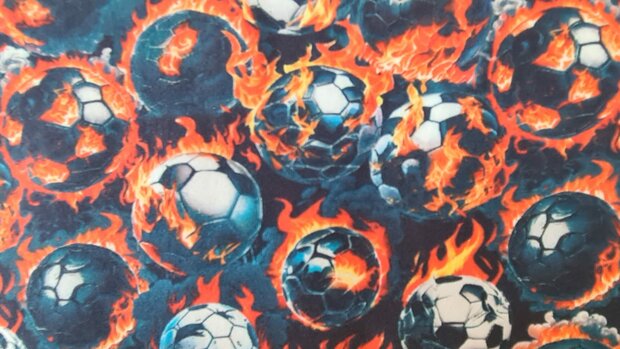 Cotton Jersey Balls on Fire