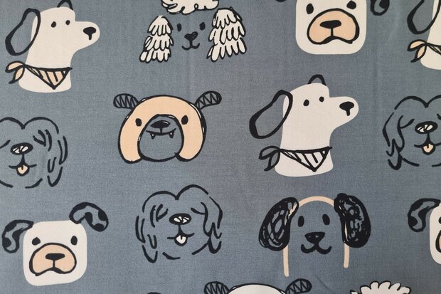 French Terry Dogs Old Blue