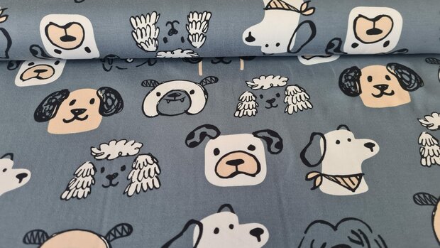 French Terry Dogs Old Blue