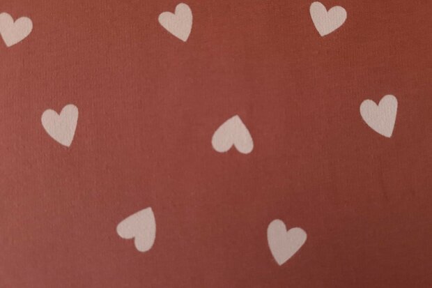 French Terry Hearts Terra