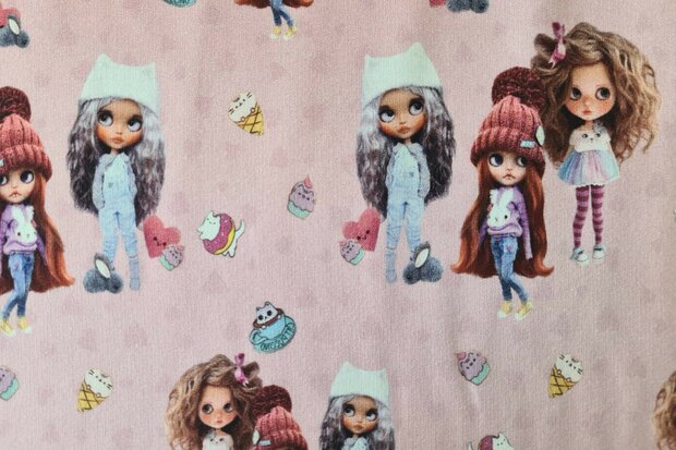 French Terry Dolls Light Pink