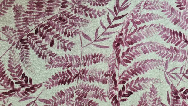 Viscose Crepe Twigs Bordeaux