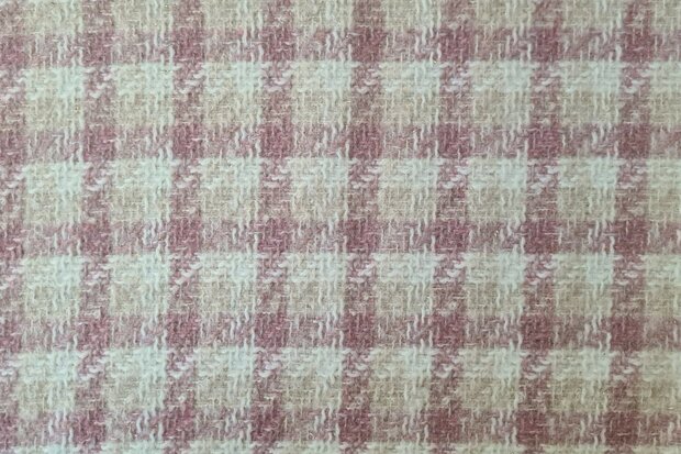 Brushed Boucl&eacute; Check Ros&eacute;