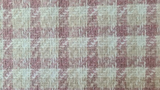 Brushed Boucl&eacute; Check Ros&eacute;