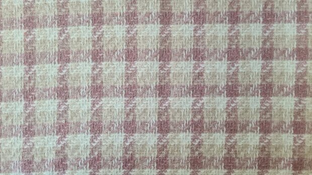 Brushed Boucl&eacute; Check Ros&eacute;