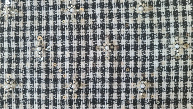 Chanel Boucl&eacute; Embroidery Black ( Recycled )