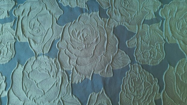 Jacquard Roses Green