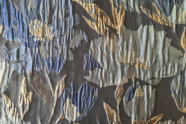 Jacquard Flowers Multi Grey