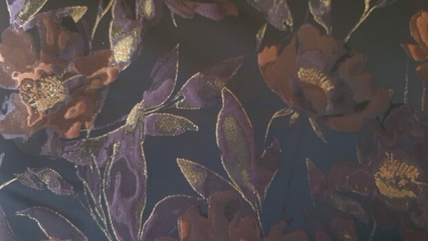 Jacquard Flower Multi-Aubergine