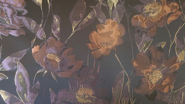 Jacquard Flower Multi-Aubergine