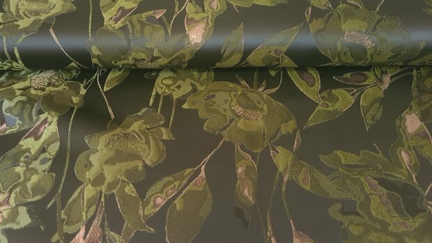 Jacquard Flower Multi-Green