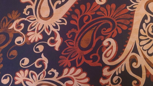 Viscose Jersey Paisley  XL Terra