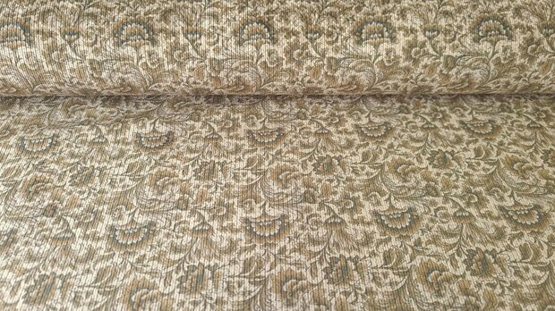 Stretch-Cord Folk Floral Gold