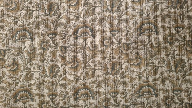 Stretch-Cord Folk Floral Gold