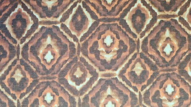 Knitted Viscose Abstract Caramel