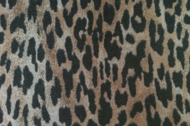 Knitted Lurex Animal Beige