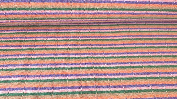 Knitted Stripe Jacquard Multi