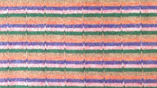 Knitted Stripe Jacquard Multi