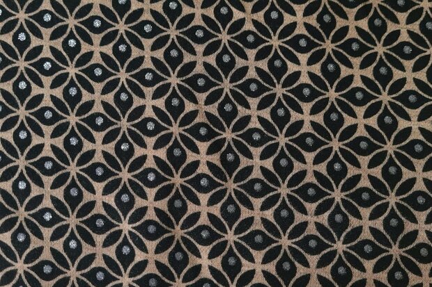 Punta Sparkle Richia Leave Beige/Black