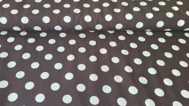 Viscose Dots Brown