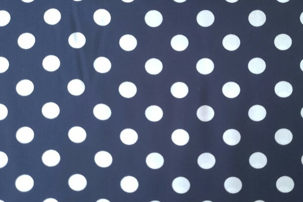 Viscose Dots Navy