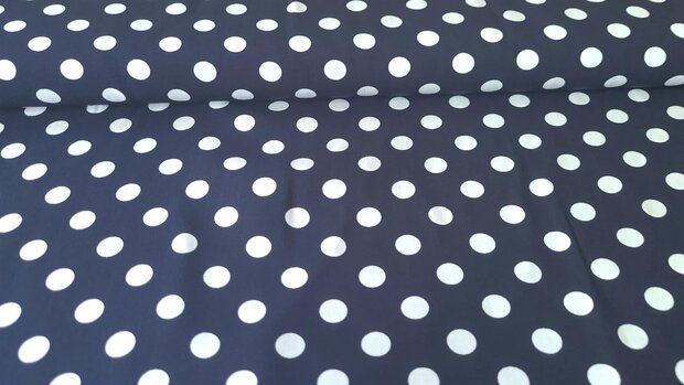 Viscose Dots Navy