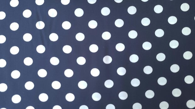 Viscose Dots Navy