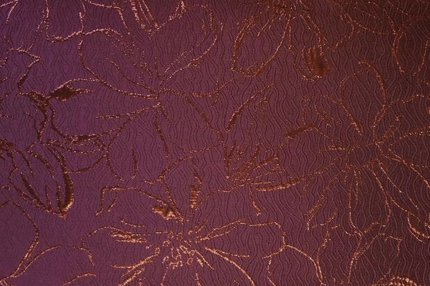 Jacquard Flower Bordeaux