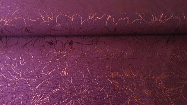 Jacquard Flower Bordeaux