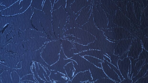 Jacquard Flower Navy