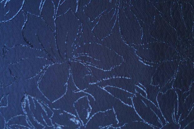 Jacquard Flower Navy