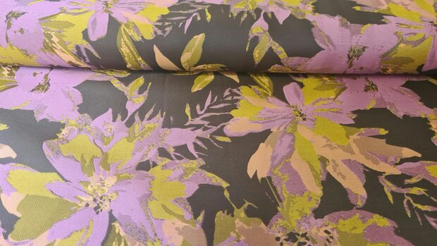 Jacquard Flower Mauve