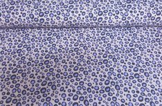 Katoenen Tricot Animal Grijs Blauw Katoenen Tricot Animal Grijs Blauw