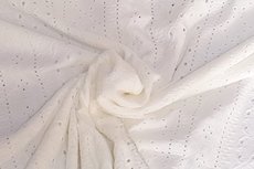 Rekbare Broderie Off White stripe Rekbare Broderie Off White stripe
