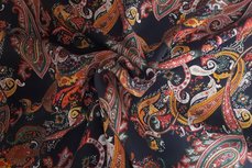 Tencel Paisley Dark Blue Tencel Paisley Dark Blue