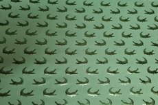 Katoenen Tricot foil Croco Mint Katoenen Tricot foil Croco Mint