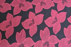 Viscose Jersey Red Flowers Viscose Jersey Red Flowers