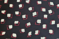 Stretch Crepe Blocks Black Stretch Crepe Blocks Black
