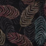 Coat flannel Flowers Black Coat flannel Flowers Black