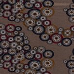 Punta di Roma Abstract Flowers Taupe Brown Punta di Roma Abstract Flowers Taupe Brown