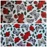 Cotton Jersey Sun Magic Butterflies & Roses Cotton Jersey Sun Magic Butterflies & Roses