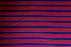 Viscose Jersey Stripes Red Blue Viscose Jersey Stripes Red Blue