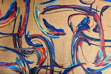 Punta di Roma Abstract Paint Oker Punta di Roma Abstract Paint Oker