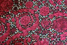 Bubble Chiffon Cheetah Flowers Bordeaux Bubble Chiffon Cheetah Flowers Bordeaux