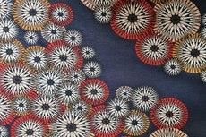 Punta di Roma Abstract Flowers Navy Punta di Roma Abstract Flowers Navy