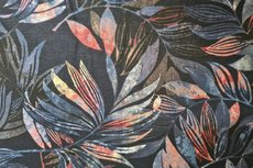 Punta di Roma Abstract Leafs 2 Navy Punta di Roma Abstract Leafs 2 Navy