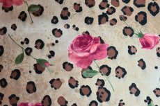 Cotton Jersey Digital Flowers Panter Creme Cotton Jersey Digital Flowers Panter Creme