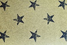 French Terry Stars Khaki Green French Terry Stars Khaki Green